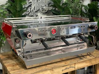 La Marzocco KB90 - 3 Group Red & Stainless Commercial Espresso Machine - Brand New
