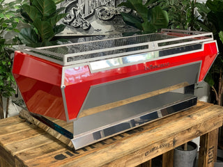La Marzocco KB90 - 3 Group Red & Stainless Commercial Espresso Machine - Brand New