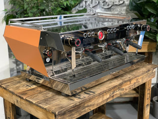 La Marzocco KB90 - 3 Group Commercial Espresso Machine Peach & Stainless - Brand New