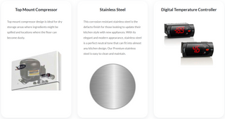 Atosa Top Mounted Single Door Fridge MBF8004