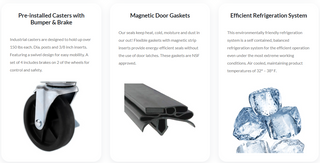 Atosa Single Door Pizza Prep Table Refrigerator MPF8201