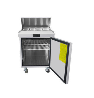 Atosa Single Door Sandwich Prep Table Refrigerator MSF8301