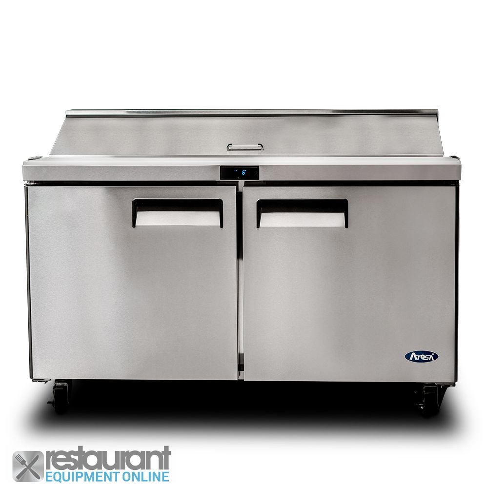 Atosa Double Door Sandwich Prep Table Refrigerator