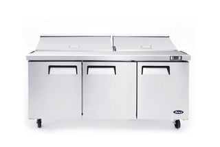 Atosa Three Door Sandwich Prep Table Refrigerator MSF8304