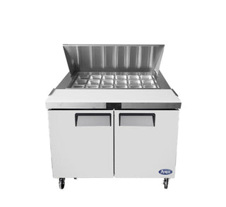 Atosa 2 Door Sandwich Prep Table Fridge - 1225mm MSF8306