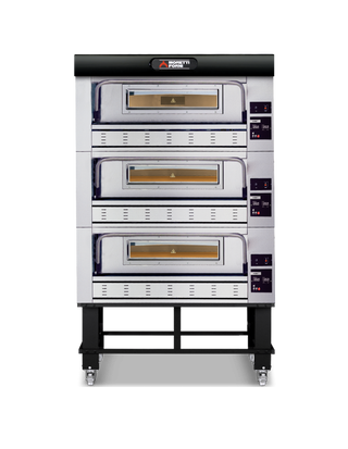 Moretti Forni P110G Triple Deck Oven on Stand - 27 x 35cm Pizza