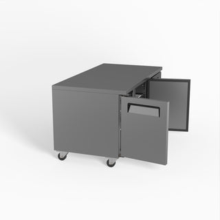 AG Two Door Commercial Worktop / Under Bench Fridge 800mm Depth- AG Equipment AG-PAX2100TN