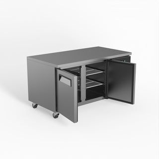 AG Two Door Commercial Worktop / Under Bench Fridge 800mm Depth- AG Equipment AG-PAX2100TN