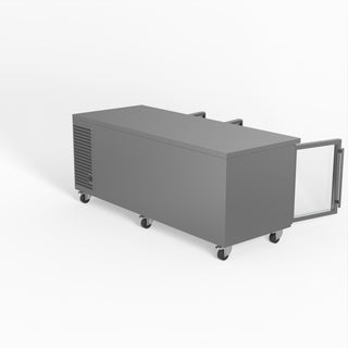 AG Three Door Commercial Glass Door Worktop / Under Bench Display Fridge 800mm Depth- AG Equipment AG-PAX3100TNG