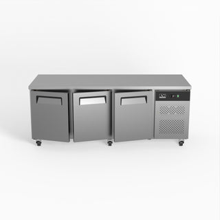 AG Three Door Commercial Worktop / Under Bench Fridge 800mm Depth- AG Equipment AG-PAX3100TN