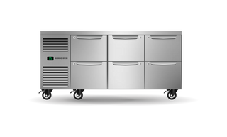 Skope ProSpec Six Drawer Three Bay Underbench GN 1/1 Fridge 447L - PG11.UBR.3.D6