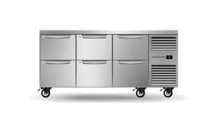 Skope ProSpec Six Drawer Three Bay Underbench GN 1/1 Right Hand Fridge 447L - PG11.UBR.3.D6.RH