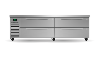 Skope ProSpec Four Drawer Two Bay ChefBase GN 2/1 Fridge 373L - PG21.CBR.2.D4
