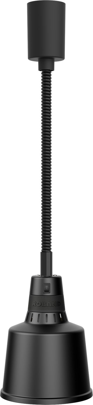 Roband 200 Series Pendant Heat Lamp Black - PR20BK