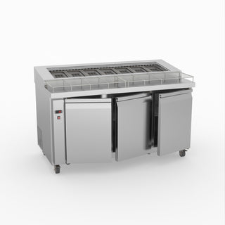 Thermaster Three Door Deluxe Pizza Prep Bench PWB150