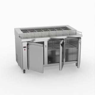 Thermaster Three Door Deluxe Pizza Prep Bench PWB150