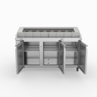 Thermaster Three Door Deluxe Pizza Prep Bench PWB150