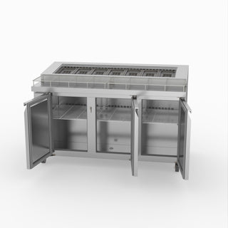 Thermaster Three Door Deluxe Pizza Prep Bench PWB150