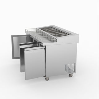 Thermaster Three Door Deluxe Pizza Prep Bench PWB150