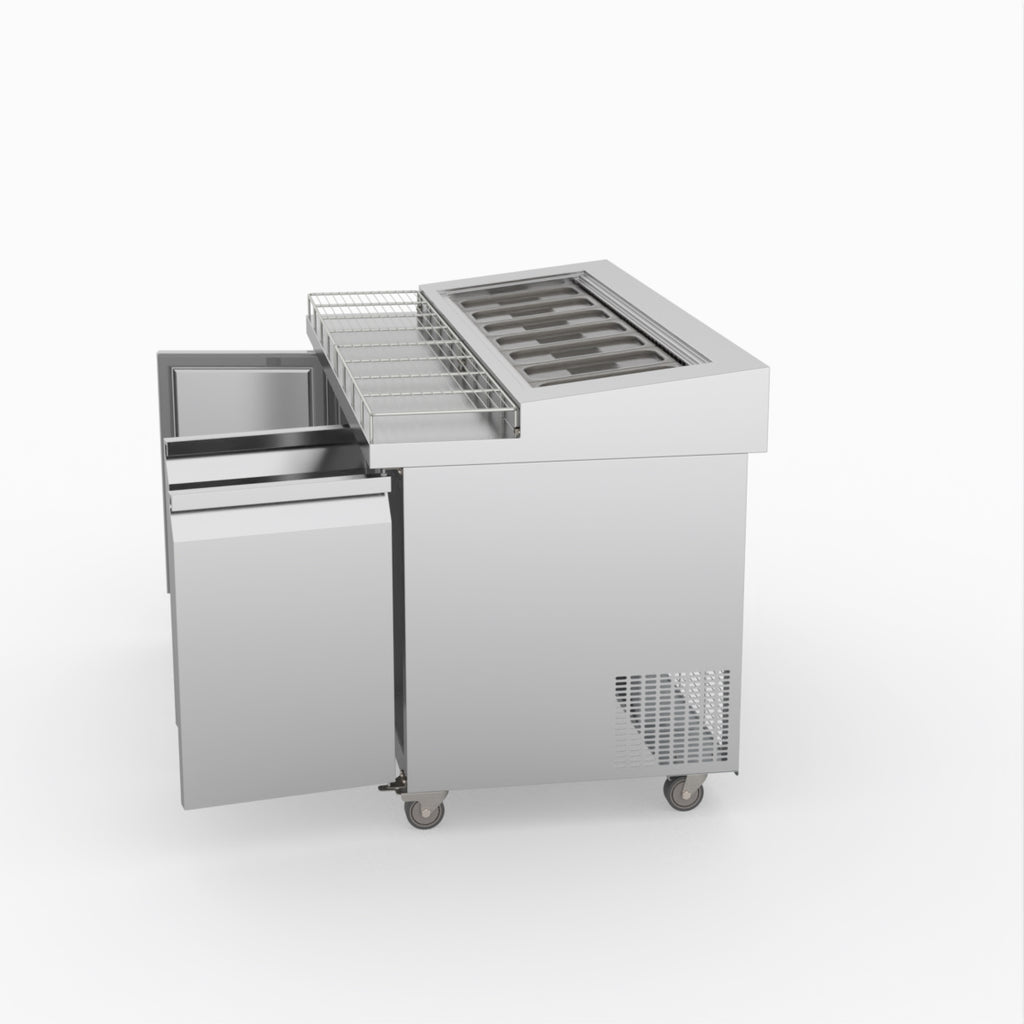 Thermaster Three Door Deluxe Pizza Prep Bench PWB150