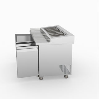 Thermaster Three Door Deluxe Pizza Prep Bench PWB150