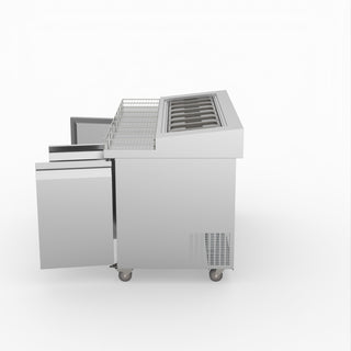 Thermaster Three Door Deluxe Pizza Prep Bench PWB150