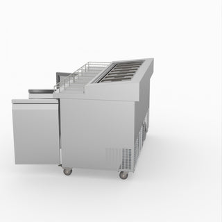 Thermaster Three Door Deluxe Pizza Prep Bench PWB150