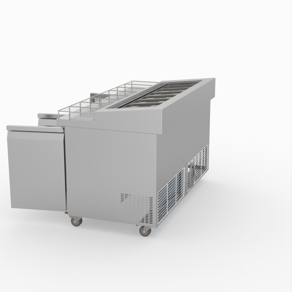 Thermaster Three Door Deluxe Pizza Prep Bench PWB150