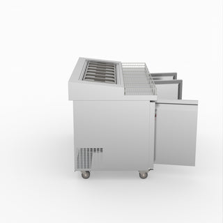 Thermaster Three Door Deluxe Pizza Prep Bench PWB150