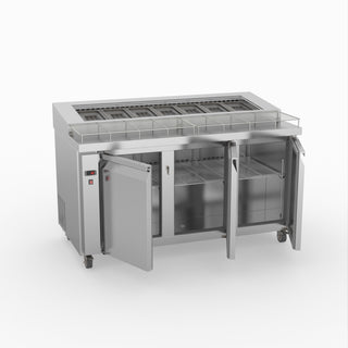 Thermaster Three Door Deluxe Pizza Prep Bench PWB150