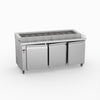 Thermaster Three Door Deluxe Pizza Prep Bench PWB180