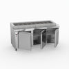 Thermaster Three Door Deluxe Pizza Prep Bench PWB180