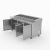 Thermaster Three Door Deluxe Pizza Prep Bench PWB180