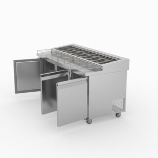 Thermaster Three Door Deluxe Pizza Prep Bench PWB180