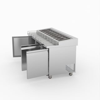 Thermaster Three Door Deluxe Pizza Prep Bench PWB180