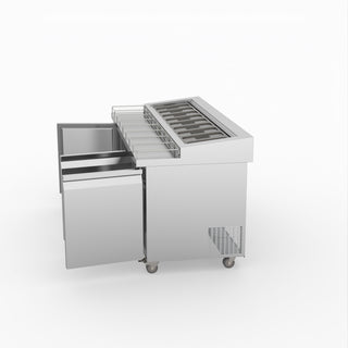 Thermaster Three Door Deluxe Pizza Prep Bench PWB180
