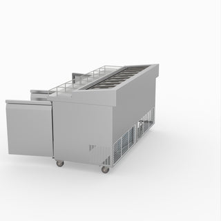 Thermaster Three Door Deluxe Pizza Prep Bench PWB180