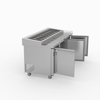 Thermaster Three Door Deluxe Pizza Prep Bench PWB180