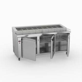 Thermaster Three Door Deluxe Pizza Prep Bench PWB180