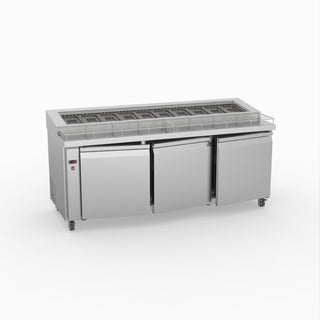 Thermaster Three Door Deluxe Pizza Prep Bench PWB200