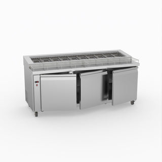 Thermaster Three Door Deluxe Pizza Prep Bench PWB200