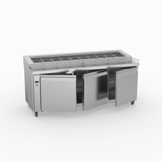 Thermaster Three Door Deluxe Pizza Prep Bench PWB200