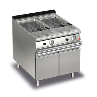 Baron 15+15L Double Basin Gas Deep Fryer With Piezo Ignition Q70FRI/G815
