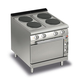 Baron 4 Burner Electric Cook Top With Electric Oven Q70PCF/E800