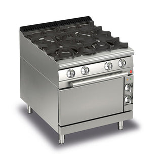 Gas Cook Top With Gas Oven - Q70PCF- Baron SI-Q70PCF/G8005