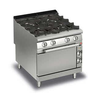 Gas Cook Top With Gas Oven - Q90PCF- Baron SI-Q90PCF/G8005