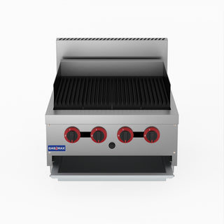 Natural Gas 4 Burner Char Grill Top - GasMax QR-24E