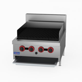 Natural Gas 4 Burner Char Grill Top - GasMax QR-24E