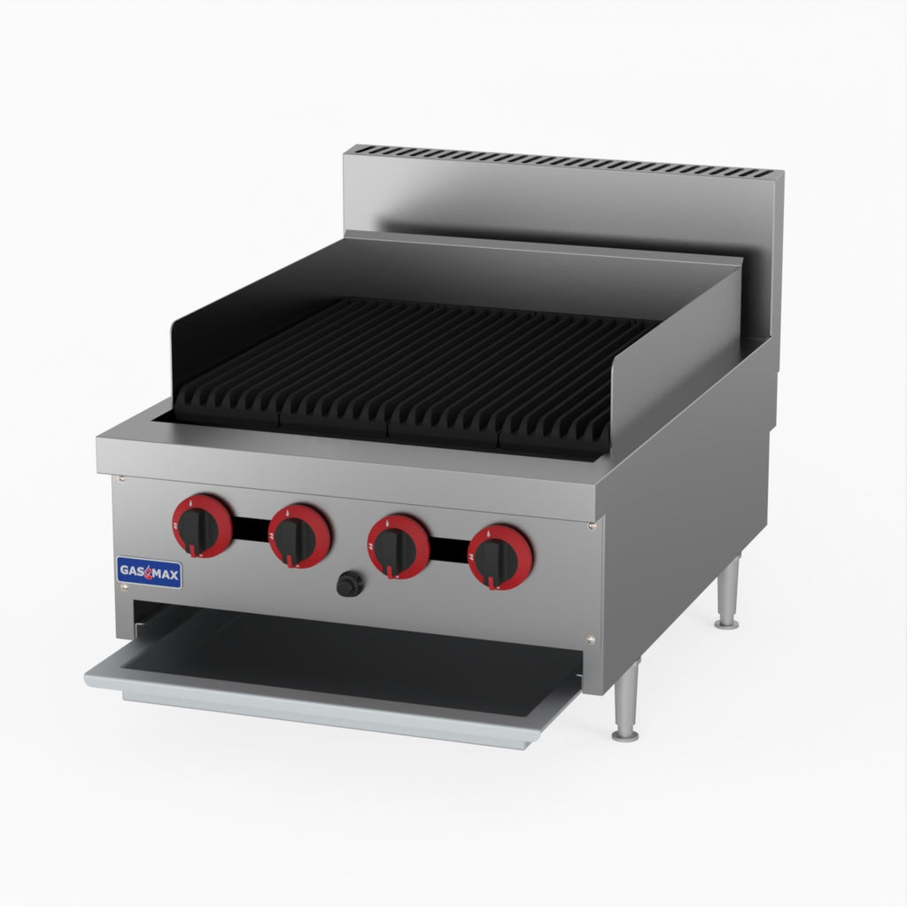GasMAX Lpg Gas 4 Burner Char Grill Top QR-24ELPG