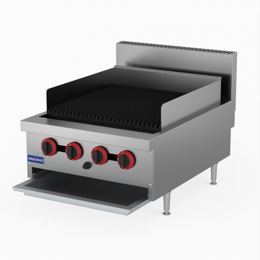 GasMAX Lpg Gas 4 Burner Char Grill Top QR-24ELPG